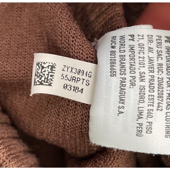 American Eagle Knit Pants Size Large Mocha Brown Pull On Flare Leg Yoga Comfort - Picture 8 of 14